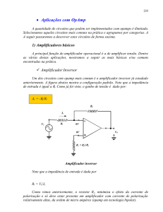 Aplicações com OpAmp