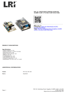 PSC-35 -SWITCHING POWER SUPPLIES 35.88W 13.8V 1.7A CH2