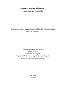 Metodologia do Ensino de Geografia