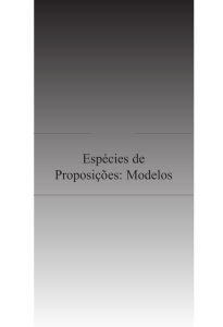 Espécies de Proposições: Modelos