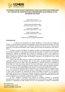 antígeno prostático específico (psa) na detecção precoce do câncer