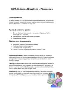 0823- Sistemas Operativos – Plataformas