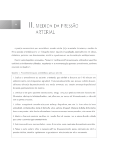 II.MEDIDA DA PRESSÃO ARTERIAL