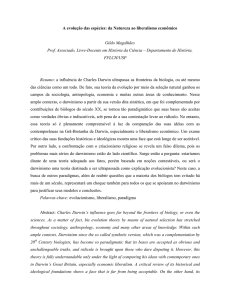 A evolução das espécies: da Natureza ao liberalismo econômico