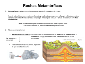 Rochas Metamórficas