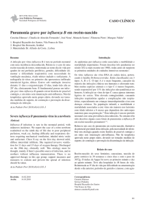 Pneumonia grave por influenza B em recém-nascido