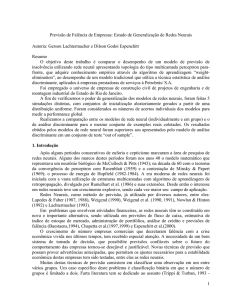 Previsão de Falência de Empresas:Estudo de