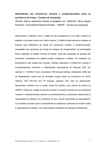Absenteísmo por transtornos mentais e comportamentais entre os