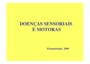 doenças sensoriais e motoras