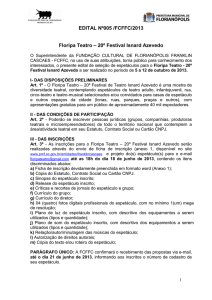 Edital 005/2013 - 20º Floripa Teatro