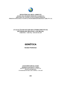 genética - Ministério do Meio Ambiente