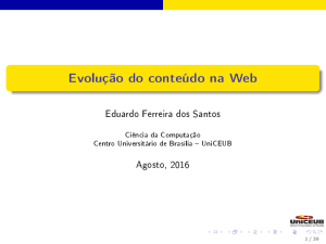 Conteúdo na Web - Eduardo Santos