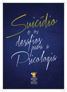 O Suicídio e os desafios para a Psicologia