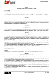 Consolidação Lei n.º 12/2005 - Diário da República n.º 18