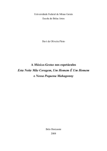 A Música-Gestus nos espetáculos Esta Noite Mãe Coragem, Um