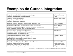 Exemplos de Cursos Integrados