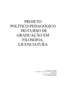 projeto político-pedagógico do curso de graduação em filosofia