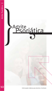 Artrite Psoriática - Sociedade Portuguesa de Medicina Interna