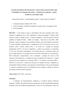 análise do perfil imunológico e viral dos pacientes hiv/aids