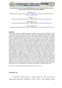 Compartimentação Geomorfológica do Sudoeste - LABOGEF