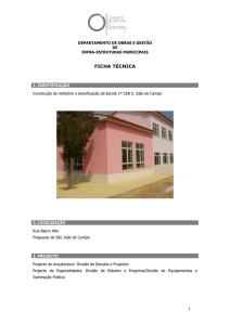 Construção do refeitório e beneficiação da Escola 1º CEB S. João