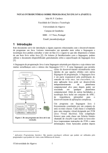 Breve introdução a alguns aspectos do Java