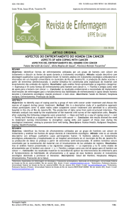 aspectos do enfrentamento do homem com câncer artigo original