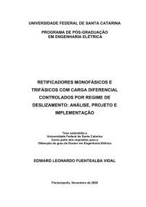 retificadores monofásicos e trifásicos com carga diferencial