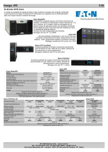 Energia: UPS - RF COM Sistemas Ltda.