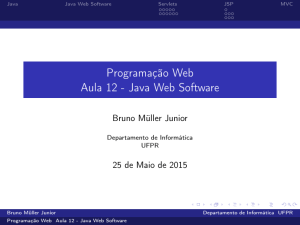 Programação Web Aula 12 - Java Web Software