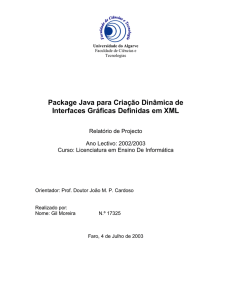 Package Java para Criação Dinâmica de Interfaces Gráficas