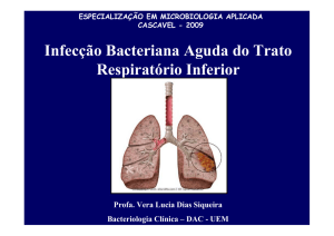 Infecção Bacteriana Aguda do Trato Respiratório Inferior