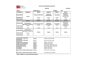 Gestão 3º Ano/2º Semestre