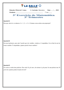 Flávia da C. Lemos C. Curricular: Matemática Data: ___ /___ /2012