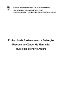 Protocolo de Rastreamento e Detecção Precoce do Câncer de