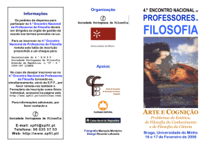 Programa - Sociedade Portuguesa de Filosofia