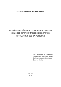 revisão sistemática da literatura de estudos clínicos e experimentais