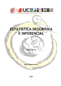 estatística descritiva e inferencial