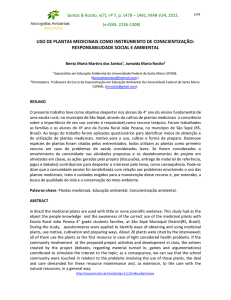 uso de plantas medicinais como instrumento de conscientização