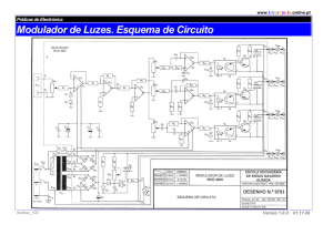 Modulador de Luzes: esquema de circuito