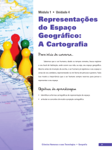 Representações do Espaço Geográfico: A Cartografia