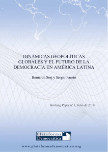 dinámicas geopolíticas globales y el futuro de la democracia en