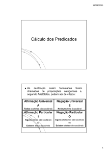 Cálculo dos Predicados