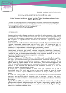 DOENÇAS SEXUALMENTE TRANSMISSÍVEIS: AIDS1 Heloisa