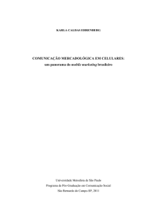 COMUNICAÇÃO MERCADOLÓGICA EM CELULARES: um