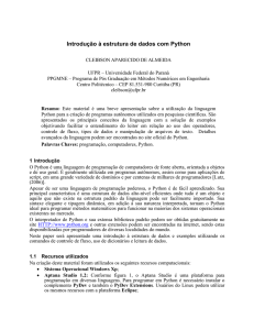 Introdução à estrutura de dados com Python