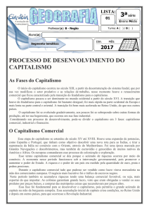 Lista 1 - Geografia - 3ª série