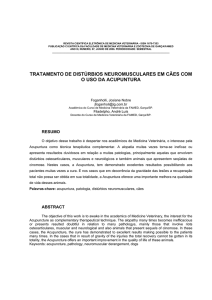 tratamento de distúrbios neuromusculares em cães com o uso da