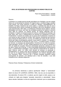 nível de estresse nos professores do ensino público de