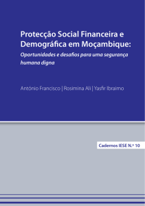 Cadernos IESE Nº 10 - Protecção Social Financeira e Demográfica